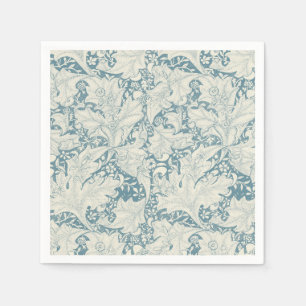 Guardanapo De Papel William Morris Wallflower Blue damask