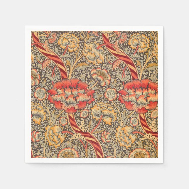 Guardanapo De Papel William Morris Wandle para Chintz Design (Frente)