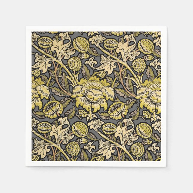 Guardanapo De Papel William Morris Wey Floral Wallpaper (Frente)