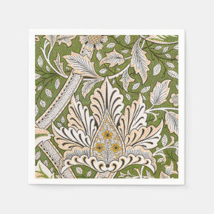 Guardanapo De Papel William Morris Windrush Padrão Floral Clássico