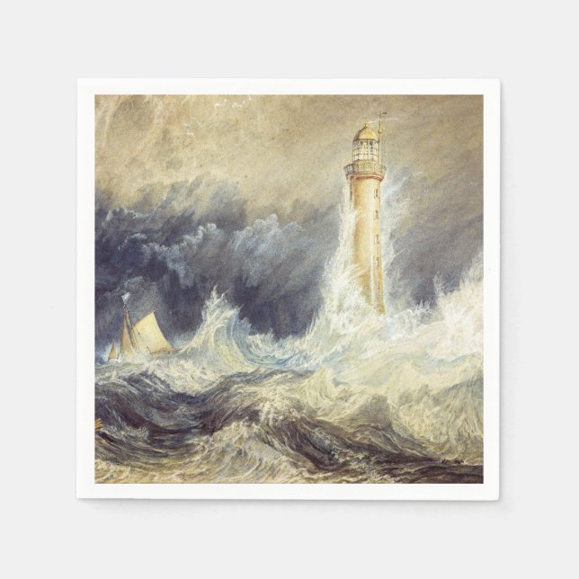 Guardanapo De Papel William Turner - Farol Bell Rock (Frente)