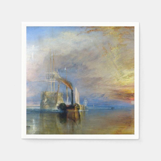 Guardanapo De Papel William Turner - O Fighting Temeraire (Frente)