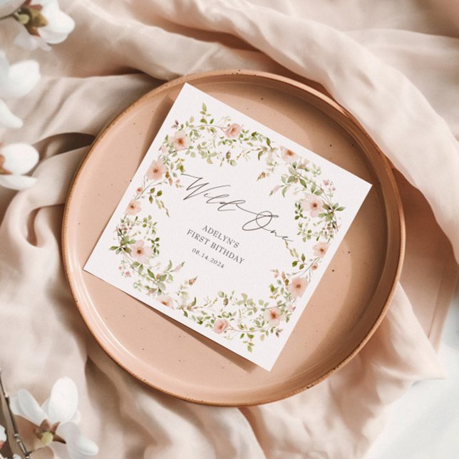 Guardanapo De Papel WilRosa Kids Primeiro Aniversário (Criador carregado)