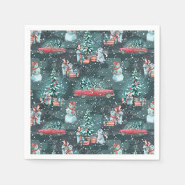 Guardanapo De Papel Winter Christmas Cozy