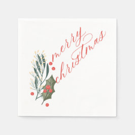 Guardanapo De Papel Winter Foliage Holiday Napkins