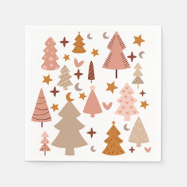 Guardanapo De Papel Winter Modern Boho Christmas