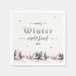 Guardanapo De Papel Winter onederland 1st birthday