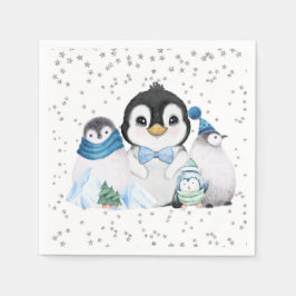 Guardanapo De Papel Winter Onederland Penguin Birthday