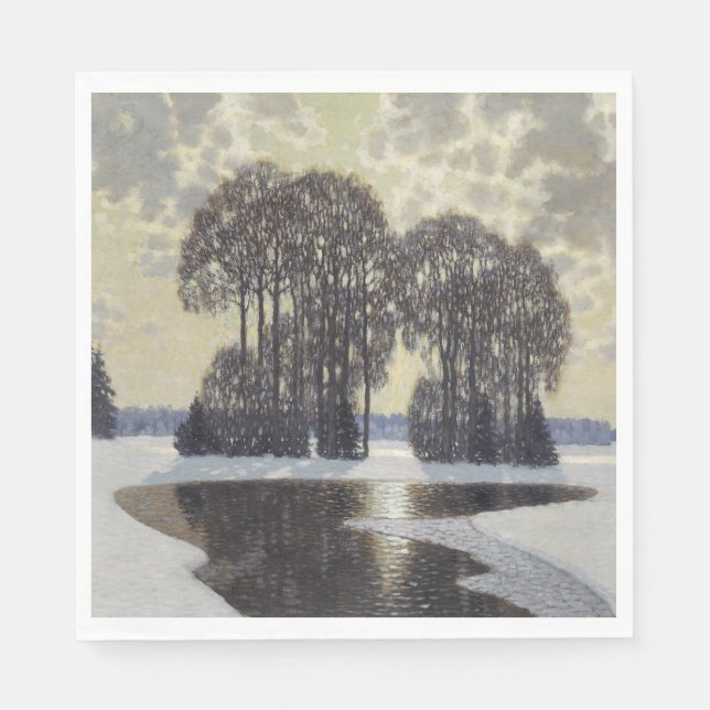 Guardanapo De Papel Winter (por Vilhelms Purvitis) (Frente)