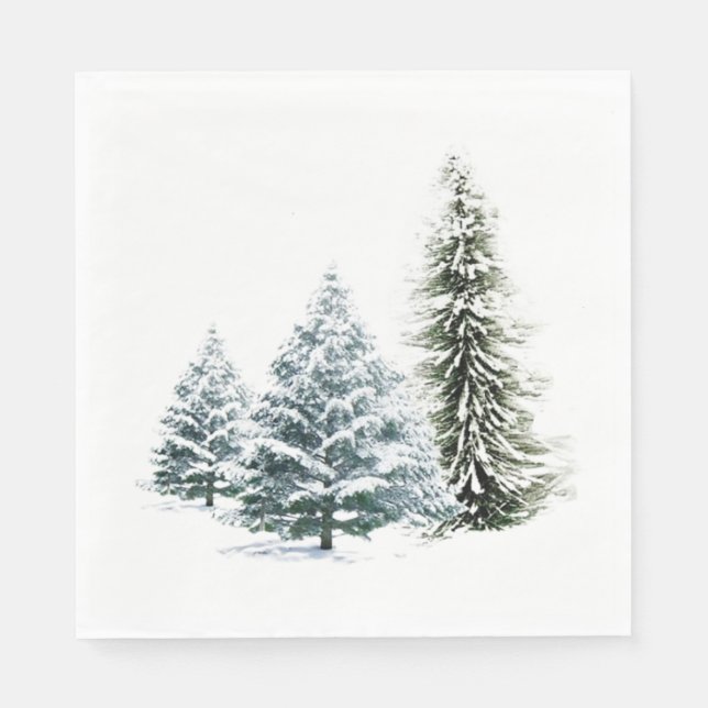 Guardanapo De Papel WINTER SCENERY STANDARD LUNCHEON Napkins (Frente)
