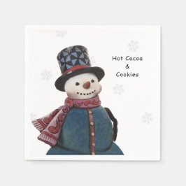 Guardanapo De Papel Winter Snowman Personalizado