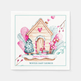 Guardanapo De Papel Winter Wonderland Baby Shower