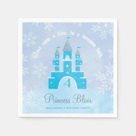Guardanapo De Papel Winter Wonderland Princesa Party Napkins