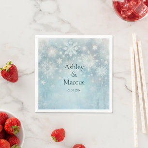 Guardanapo De Papel Winter Wonderland Snowflake Wedke RSVP