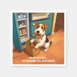 Guardanapo De Papel Wire Fox Terrier - I'm Not Naughty