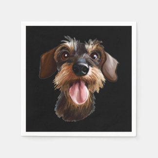 Guardanapo De Papel Wirehaired Dachshund
