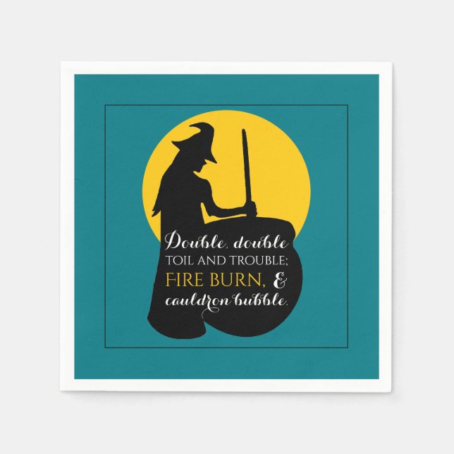 Guardanapo De Papel Witch e Moon Magic Spell Napkin (Frente)