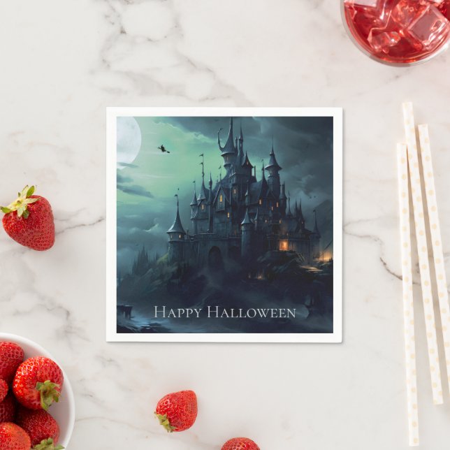 Guardanapo De Papel Witches Castle Halloween (Insitu)