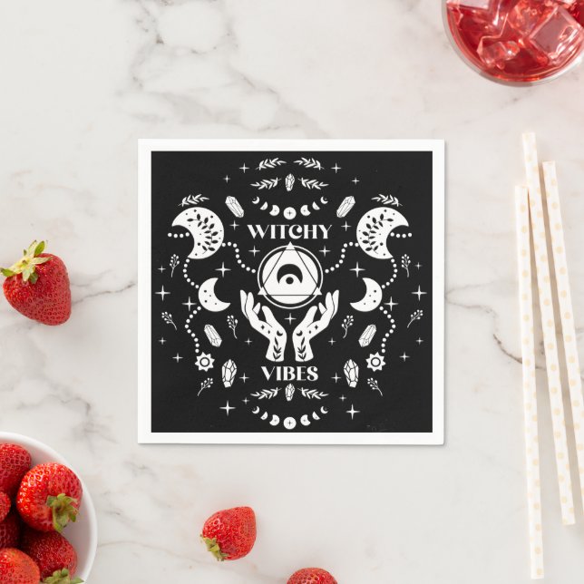 Guardanapo De Papel Witchy Vibes Halloween Paper Napkins (Insitu)