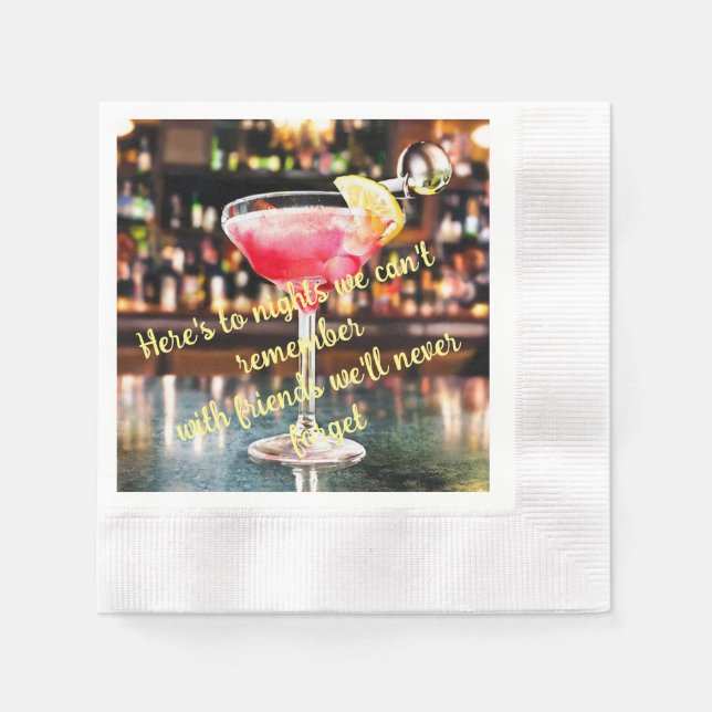 Guardanapo De Papel Witmo Cosmo Cocktail Napkins (Frente)