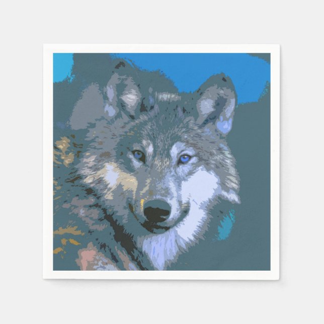 Guardanapo De Papel Wolf 034 (Frente)