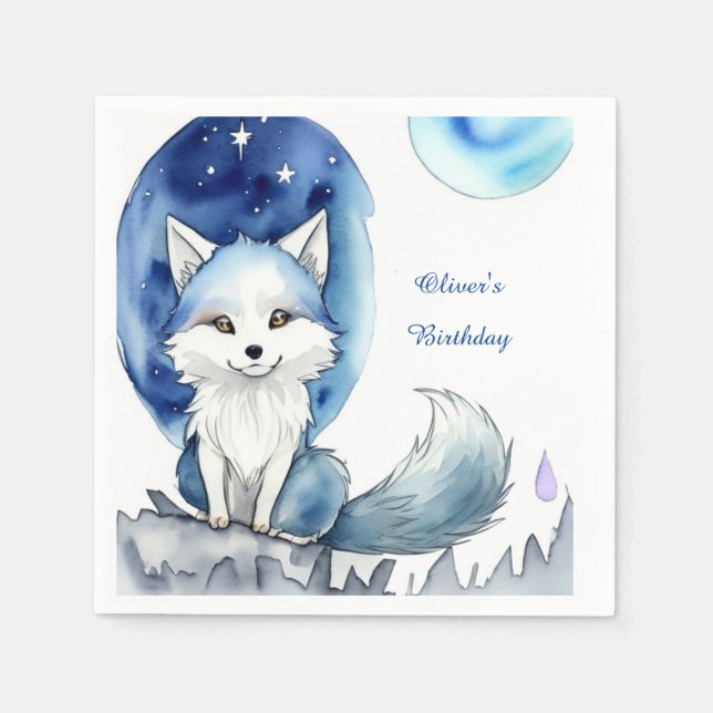 Guardanapo De Papel Wolf Birthday (Frente)