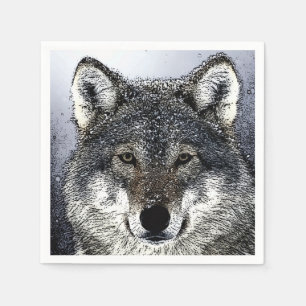 Guardanapo De Papel Wolf Eyes