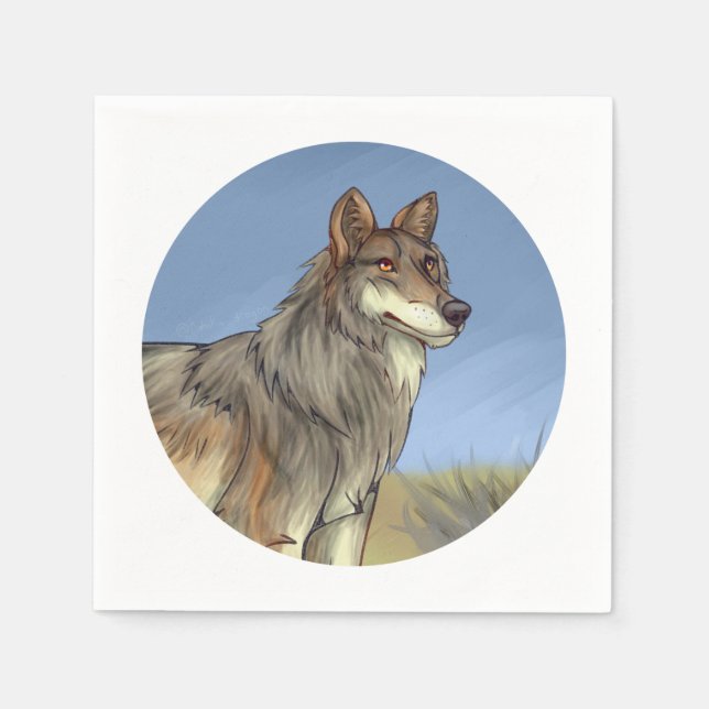 Guardanapo De Papel Wolf mexicano (Frente)