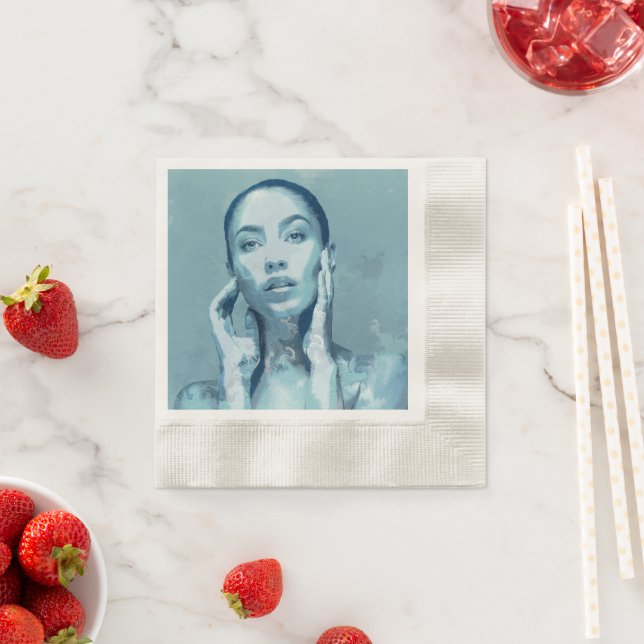 Guardanapo De Papel "Woman in Blue" (Insitu)