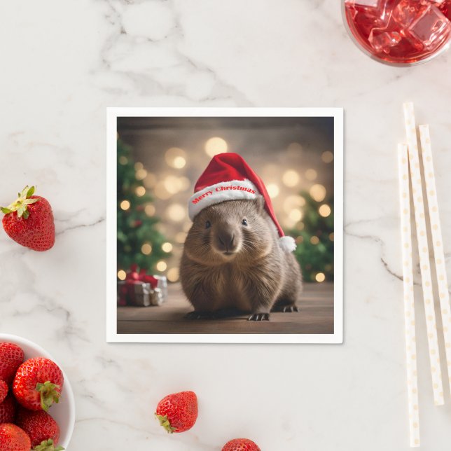 Guardanapo De Papel "Wombat Wonderland: A Cozy Christmas Eve" (Insitu)
