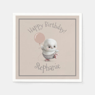 Guardanapo De Papel Woodland Animal Owen Nome Custa Desenhado