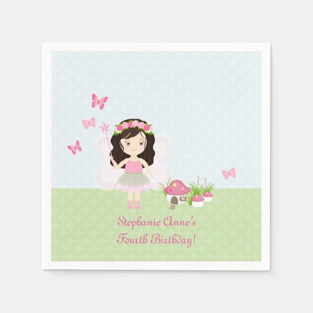 Guardanapo De Papel Woodland Fairy Princess (Frente)