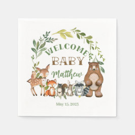 Guardanapo De Papel Woodland Themed Paper Party Napkins