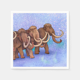 Guardanapo De Papel Wooly Mammoths