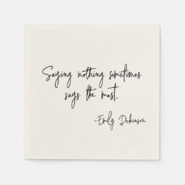 Guardanapo De Papel Words of Encouragement Literary Author Book Quote