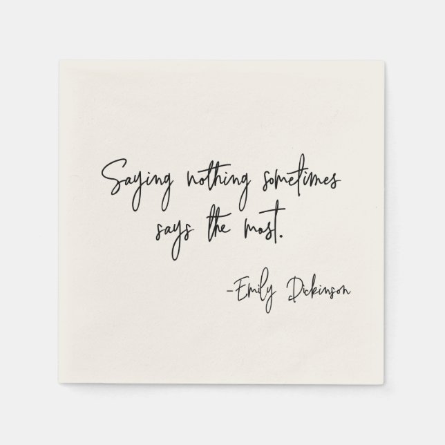 Guardanapo De Papel Words of Encouragement Literary Author Book Quote (Frente)