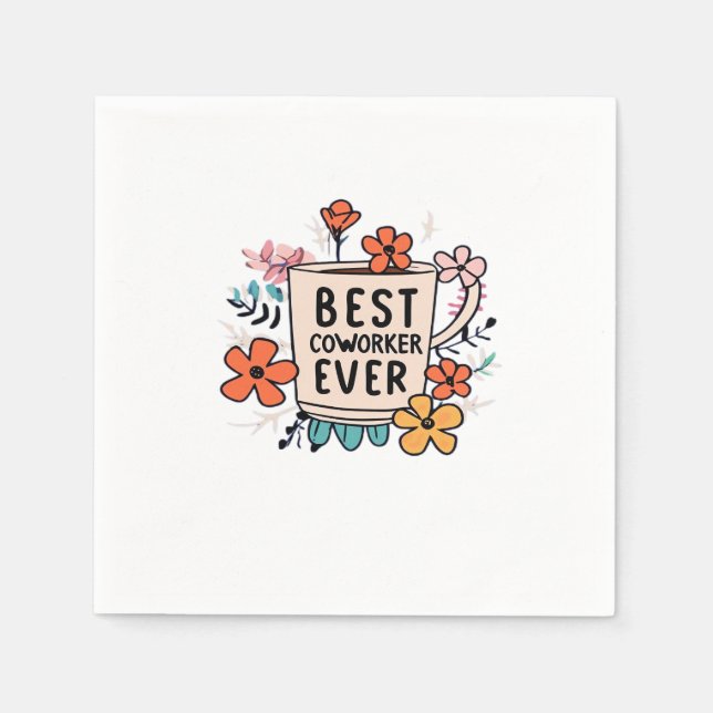 Guardanapo De Papel Workplace Dynamo Best Coworker Ever Classic (Frente)