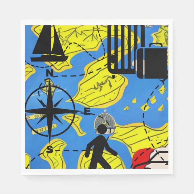 Guardanapo De Papel World Travele (Frente)