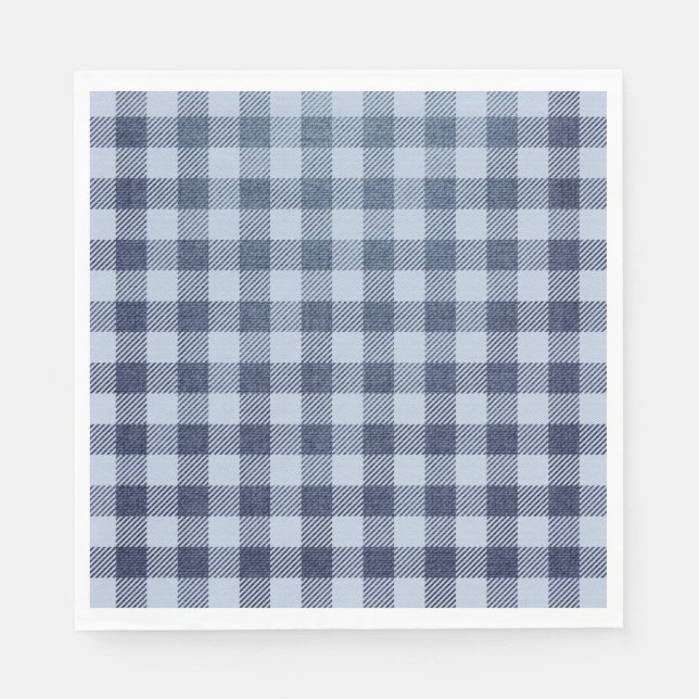 Guardanapo De Papel Xadrez azul (Frente)
