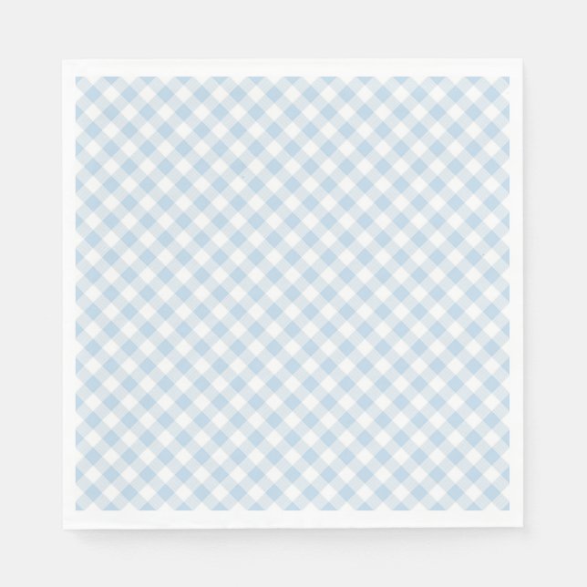 Guardanapo De Papel Xadrez Azul (Frente)