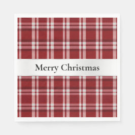 Guardanapo De Papel Xadrez branca vermelha