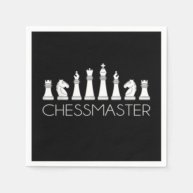 Guardanapo De Papel Xadrez - Chessmaster (Frente)