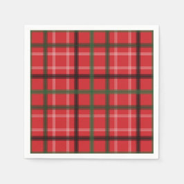 Guardanapo De Papel Xadrez de Natal