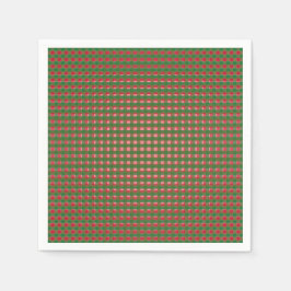 Guardanapo De Papel Xadrez de Natal Festiva