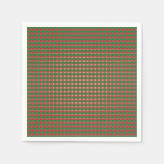 Guardanapo De Papel Xadrez de Natal Festiva