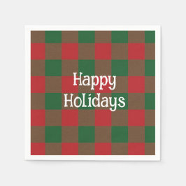Guardanapo De Papel Xadrez Feliz de Férias