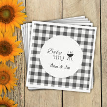 Xadrez Rústica De Bebê CHURRASCO De Gênero Papel N