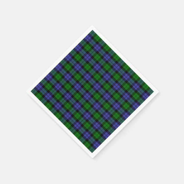 Guardanapo De Papel Xadrez tradicional britânico tartan  (Canto)