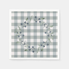 Guardanapo De Papel Xadrez Verde - Burfalo Buffalo - Bonito