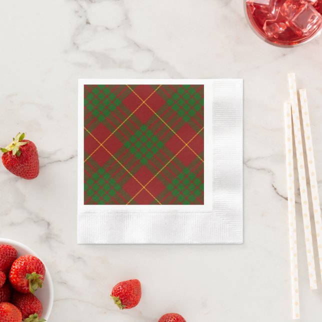 Guardanapo De Papel Xadrez verde-tartan (Insitu)
